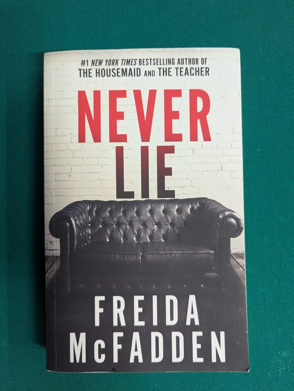 Never Lie by Freida McFadden | Paperback Book | Psychological Thriller Mystery